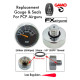 Air Pressure Indicator (BAR & PSI) Gauges for PCP Airguns
